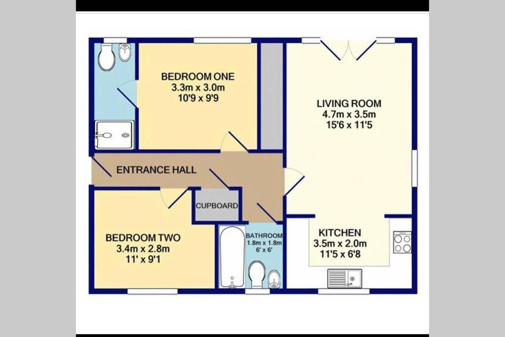 Mills Apartment - Two Bedroom En-Suite Apartment نورث هامبتون المظهر الخارجي الصورة